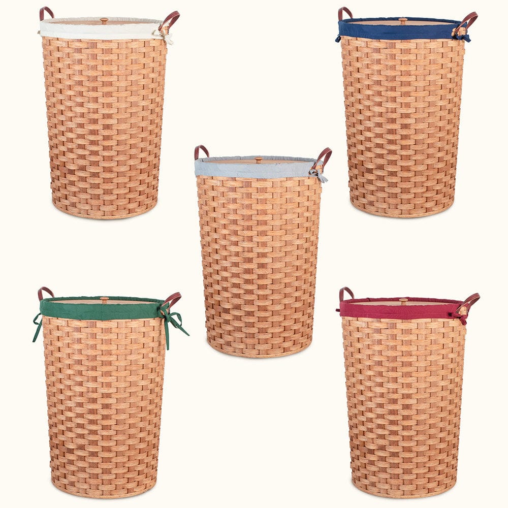 Amish Hand Sewn Liner for Large Round Hamper