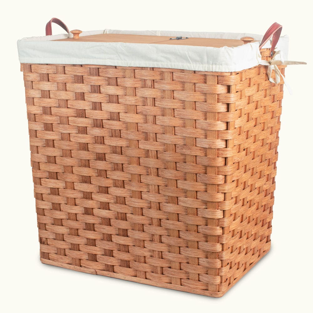 Amish Hand Sewn Liner for Large Square Hamper Cream