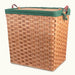 Amish Hand Sewn Liner for Large Square Hamper Green
