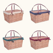 Amish Hand Sewn Liner for Traditional Picnic Basket