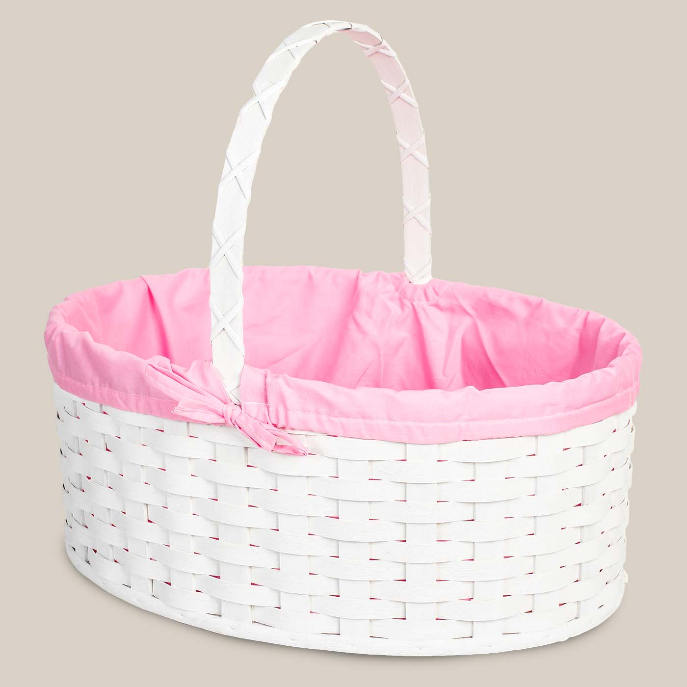 Amish Hand Sewn Pastel Liner for Giant Oval Wicker Easter Basket