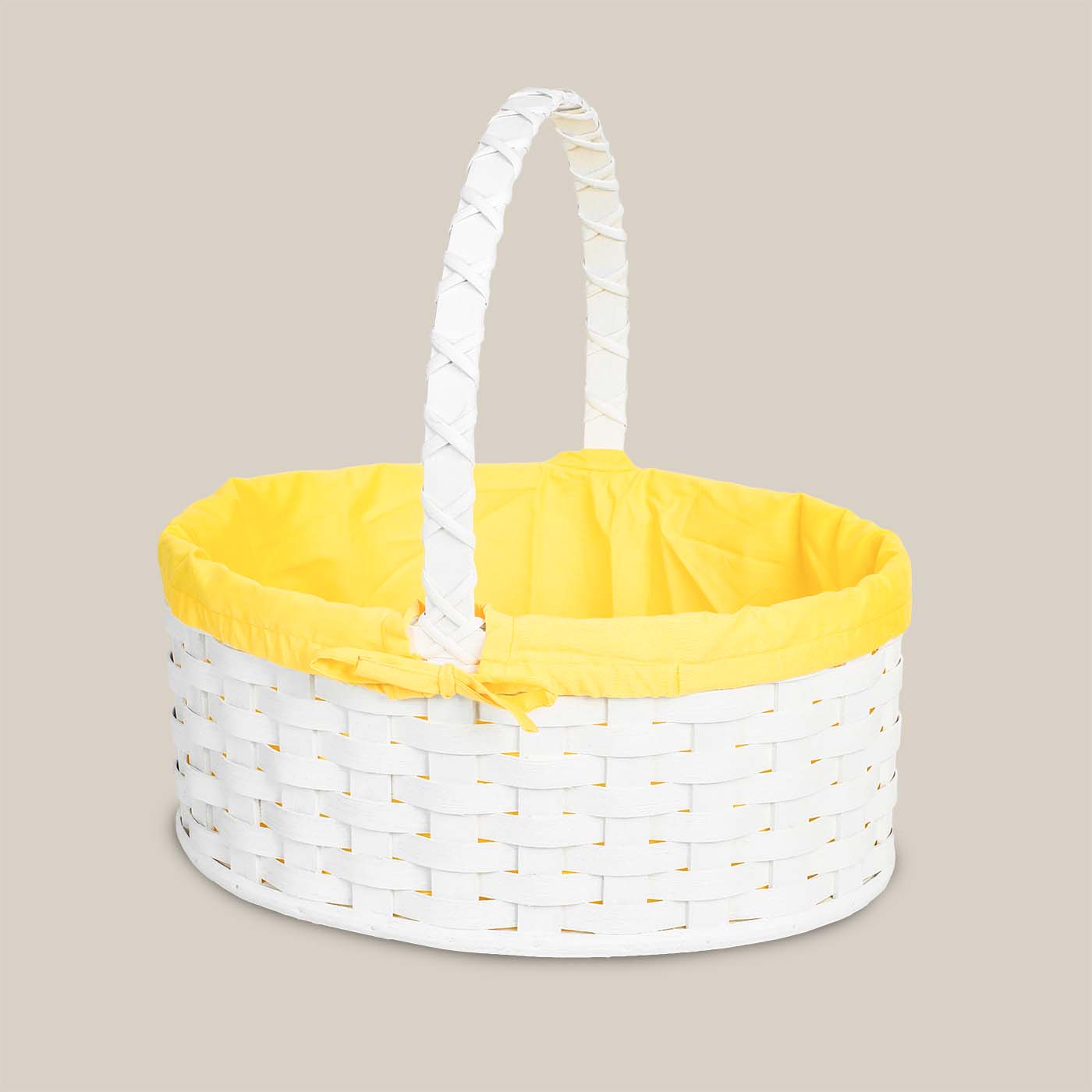 Amish Hand Sewn Pastel Liner for Large Oval Wicker Easter Basket