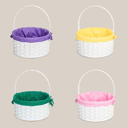 Amish Hand Sewn Pastel Liner for Large Round Easter Basket