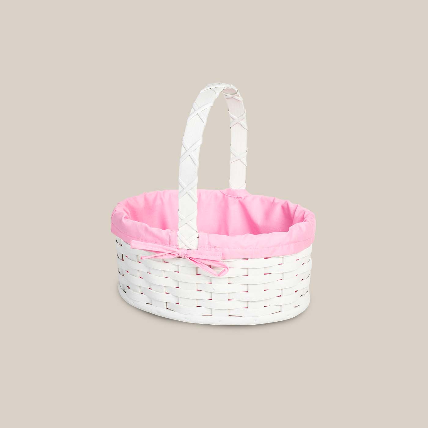Amish Hand Sewn Pastel Liner for Small Oval Wicker Easter Basket
