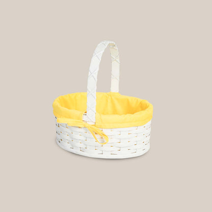 Amish Hand Sewn Pastel Liner for Small Oval Wicker Easter Basket