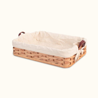 Amish Handmade Basket Liner for Casserole Basket Cream
