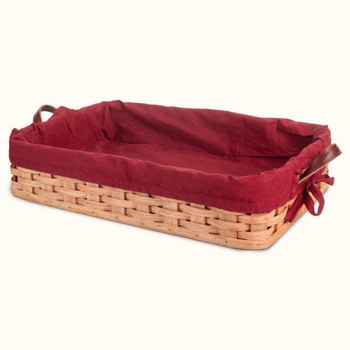 Amish Handmade Basket Liner for Extra Large Casserole Basket Wine