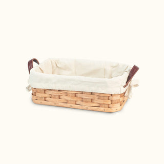 Amish Handmade Basket Liner for Small Bread Basket Cream
