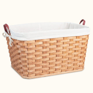 Amish Handmade Laundry Basket Liner Cream