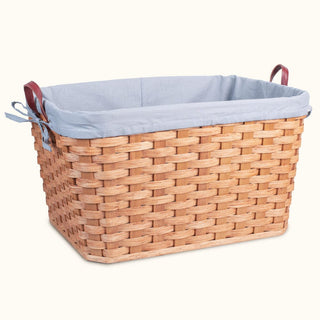Amish Handmade Laundry Basket Liner Gray