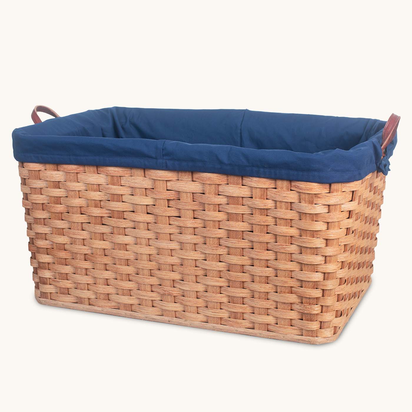 Amish Handsewn Liner for 27" by 18" Basket Blue