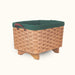 Cloth Liner For Fireplace Hearth & Large Magazine Basket Green