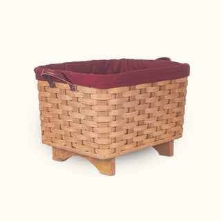 Cloth Liner For Fireplace Hearth & Large Magazine Basket Wine