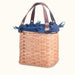 Hand Sewn Liner for Crochet & Knitting Tote Blue
