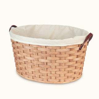 Optional Liner For Large Farmhouse Laundry Basket Cream