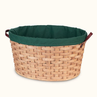 Optional Liner For Large Farmhouse Laundry Basket Green