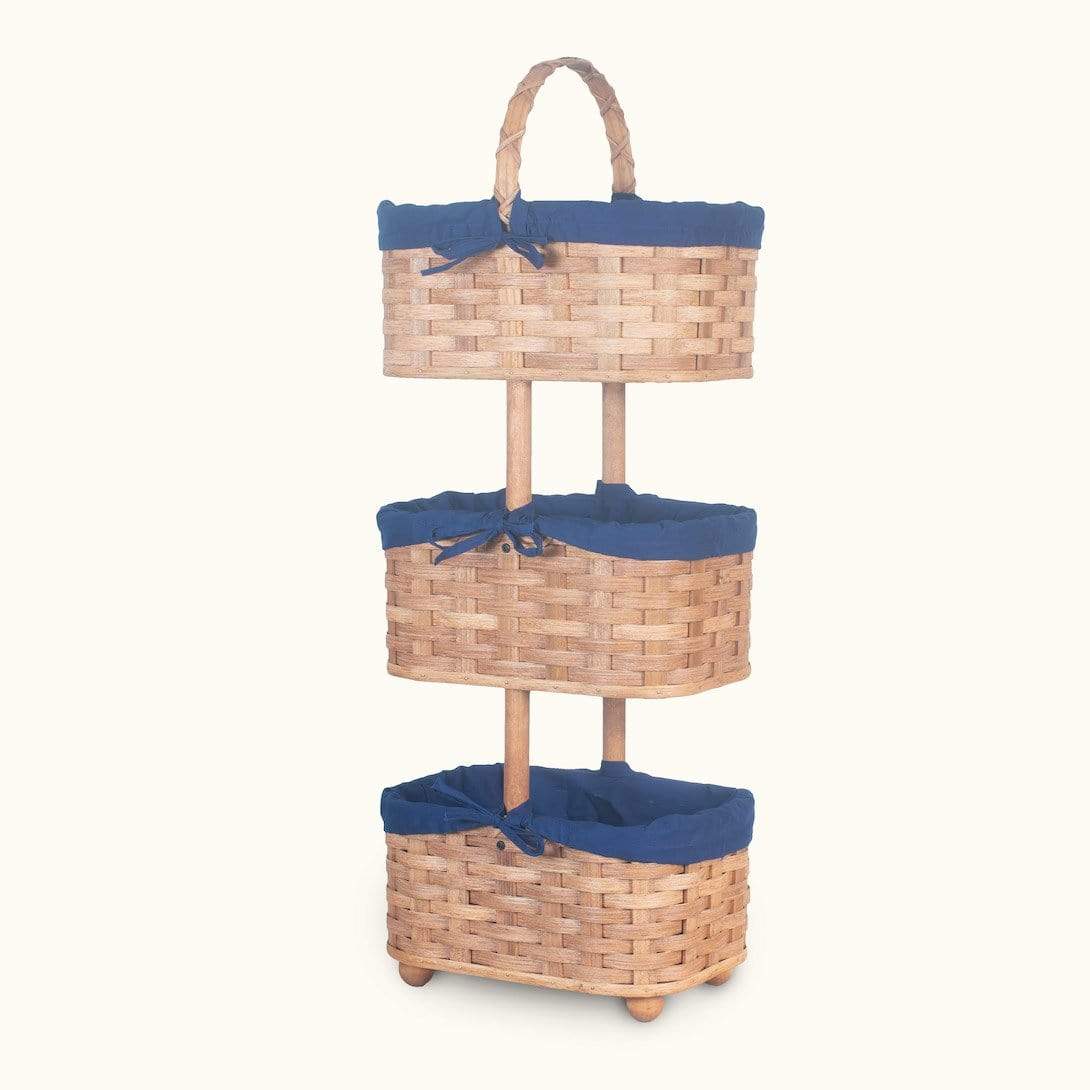 Optional Liner Set for 3-Tier Organizer Baskets Blue