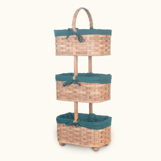 Optional Liner Set for 3-Tier Organizer Baskets Green