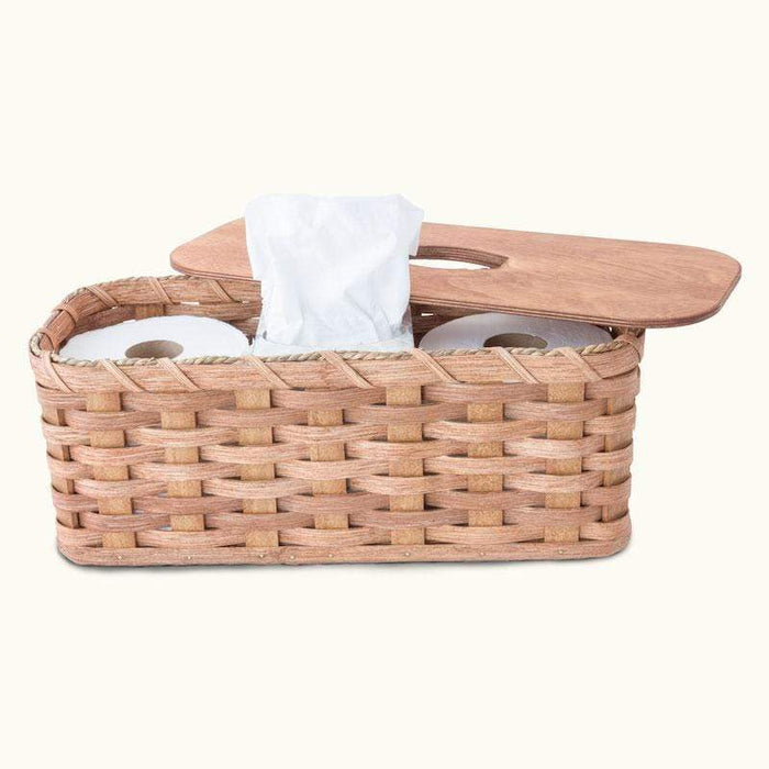 2 Pack Toilet Tank Baskets Bathroom Baskets for Organizing, HBlife Toilet  Paper Storage Basket, Wicker Baskets for Storage Decorative Baskets Set for