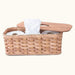 Amish Wicker Tank Topper Toilet Storage & Organizing Basket Plain