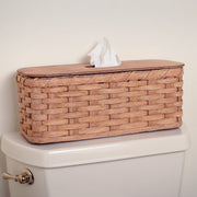 Amish Wicker Tank Topper Toilet Storage & Organizing Basket Plain