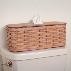 Toilet Tank Basket | Amish Wicker Back Of Toilet Basket