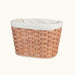 Large Front Bike Basket | Amish Wicker w/Quick Release Straps (Fits Small Dog)