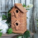 Two Story Vintage Wicker Amish Bird House: Decorative Cottage Design Plain