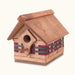 Vintage Wicker Amish Bird House: Rustic Wooden Cottage Design