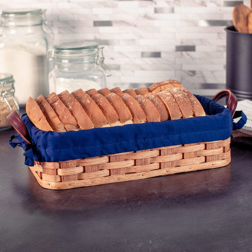 Amish Made Handwoven Bread Basket Plain