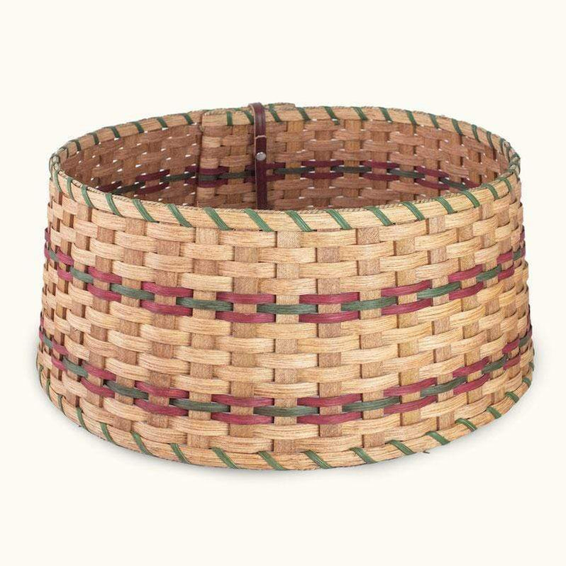 Basket Tree Collar Amish Woven Wicker Christmas Tree Ring Skirt