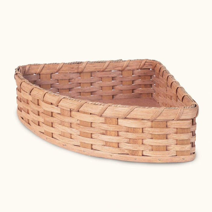 Amish Made Handwoven Large Corner Triangle Basket
