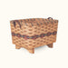 Fireplace Hearth & Large Magazine Basket: Amish Woven Wood Wine & Blue