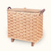 Floor Magazine Basket with Legs - Amish Woven Wicker Slim Design