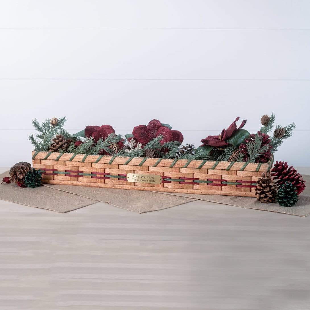 Large Table Centerpiece | Rustic Farmhouse Decorative Tray