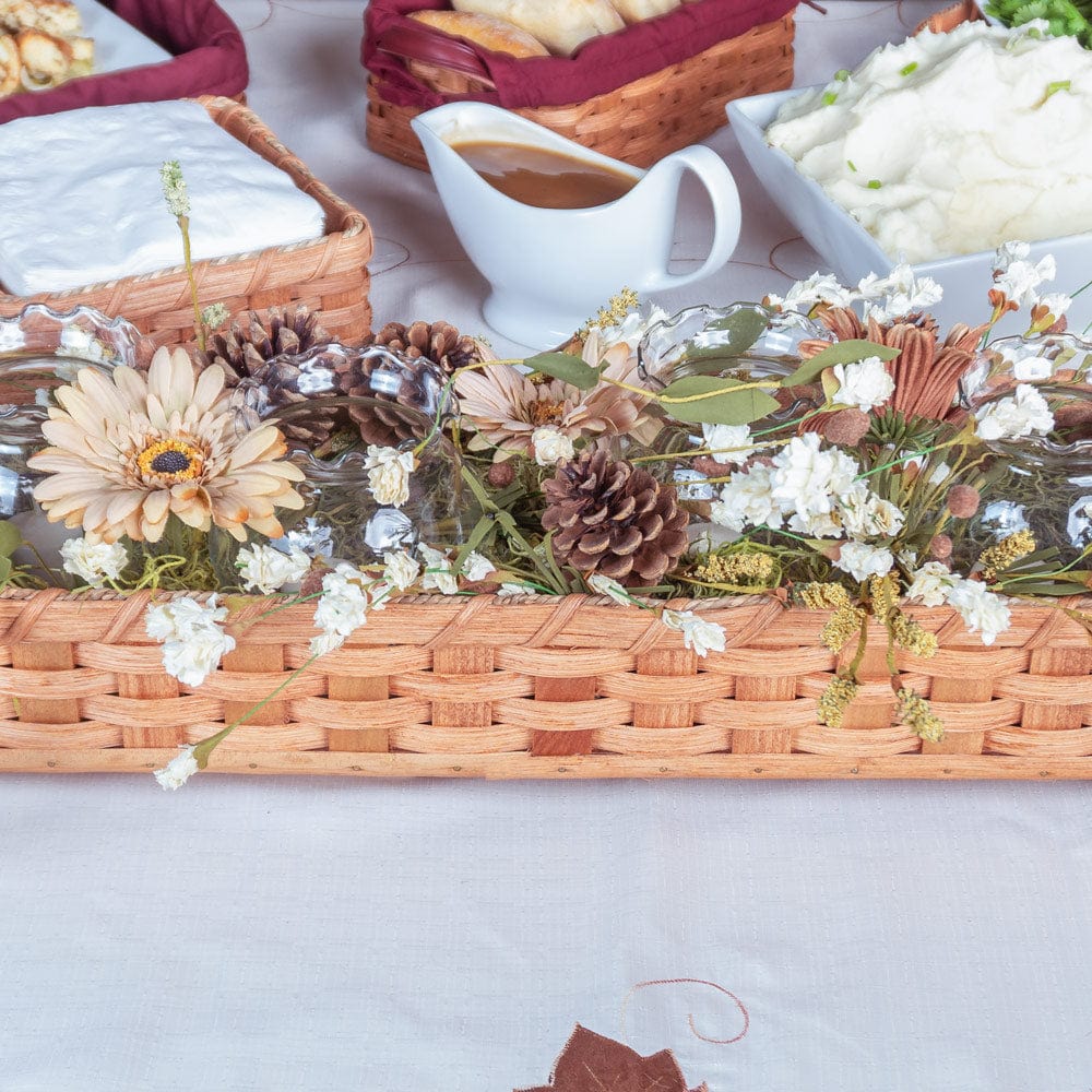 Large Table Centerpiece | Rustic Farmhouse Decorative Tray