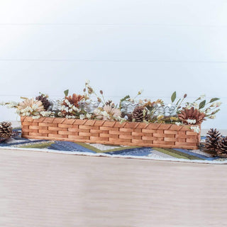 Large Table Centerpiece | Rustic Farmhouse Decorative Tray Plain