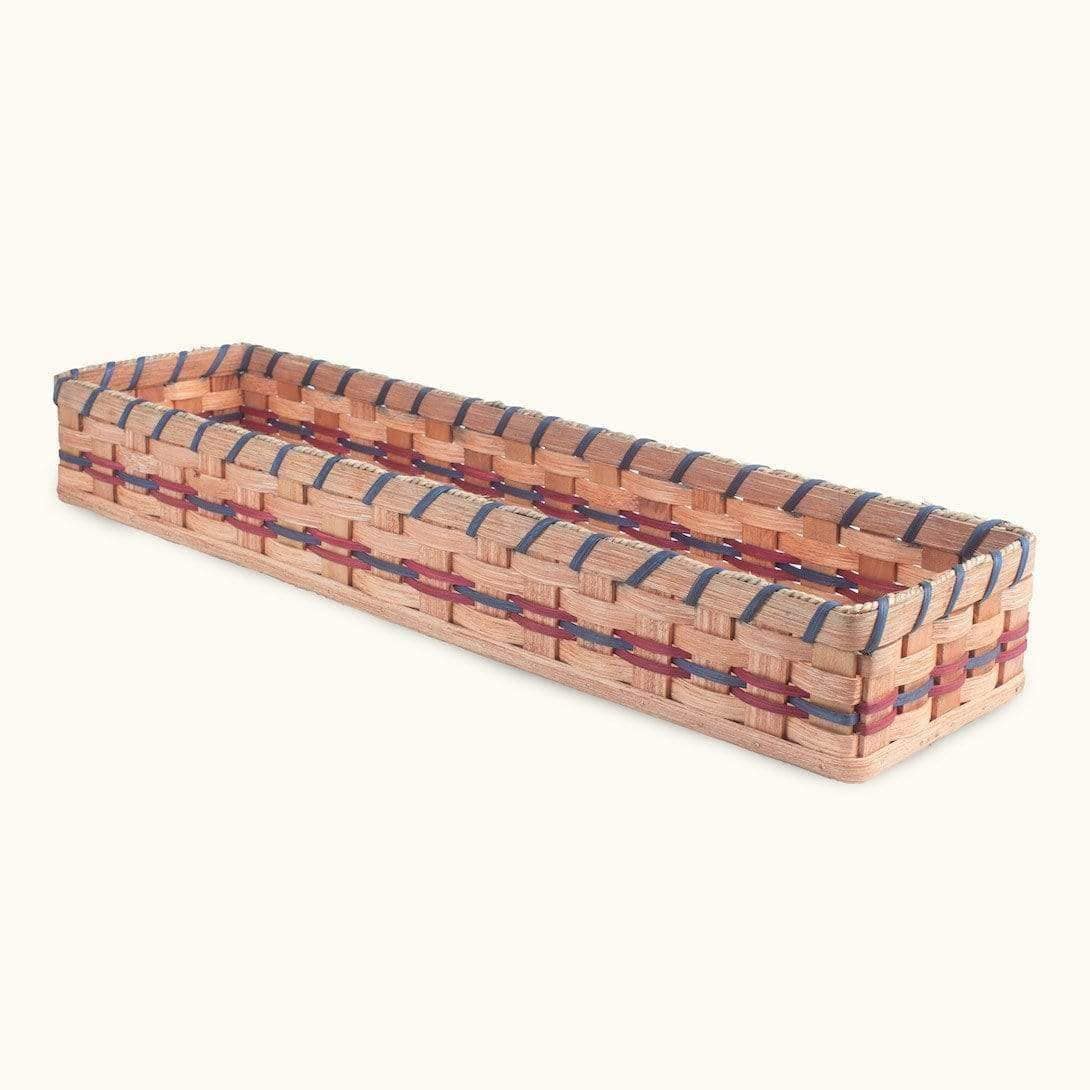 Large Table Centerpiece | Rustic Farmhouse Decorative Tray Wine & Blue