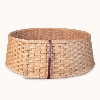 Large Woven Tree Collar - Amish Wicker Christmas Tree Ring Plain