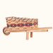 Rustic Farmhouse Wheelbarrow | Large Amish Decorative Table Decor Wine & Blue