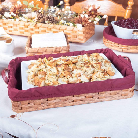 Amish Made Extra Large Hot Casserole Carrier Basket Plain