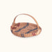 Cookie Serving Tray | Wicker Counter Storage for Fruit, Snacks & More Wine & Blue