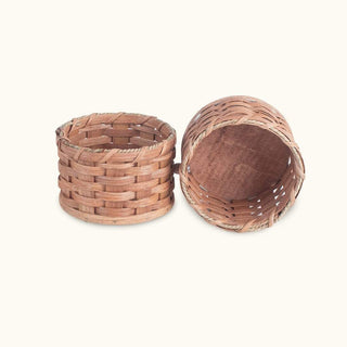 Peanut Basket | Amish Wicker Double Sided Peanut Basket