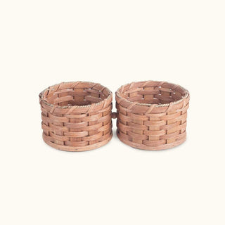 Peanut Basket | Amish Wicker Double Sided Peanut Basket