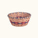 Round Bread & Fruit Basket | Amish Woven for Home or Restaurant Wine & Blue