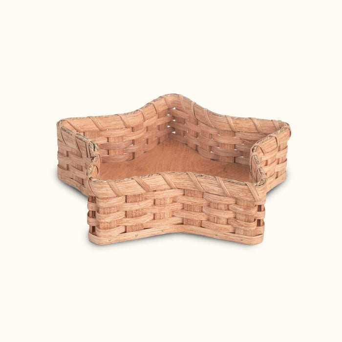 Star Shaped Wicker Basket | Amish Holiday & Napkin Storage Basket