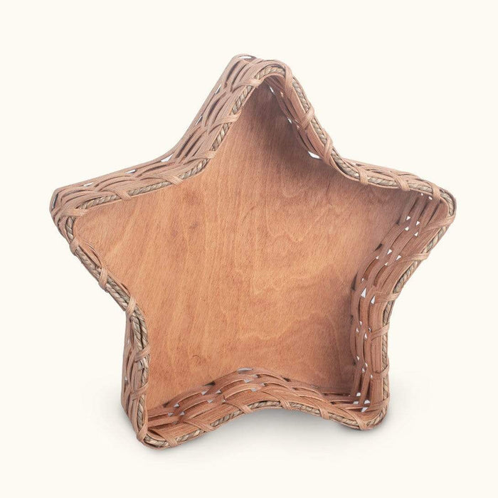 Star Shaped Wicker Basket | Amish Holiday & Napkin Storage Basket