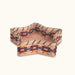 Star Shaped Wicker Basket | Amish Holiday & Napkin Storage Basket Wine & Blue
