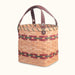 Crochet & Knitting Travel Tote Bag: Soft-Sided Amish Wicker Wine & Green
