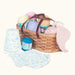 Knitting & Crochet Caddy | Vintage Amish Wicker Yarn Basket Plain